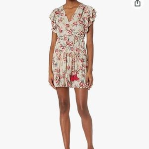 Angie A-Line Boho Western Floral Dress, Size Small